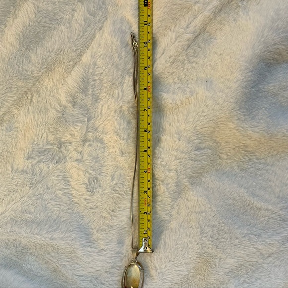 Large Peach Tourmaline Pendant Necklace - Picture 8 of 10